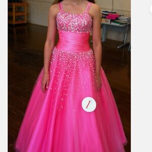 Tony Bowls Radiant Pink Formal Kids Dress